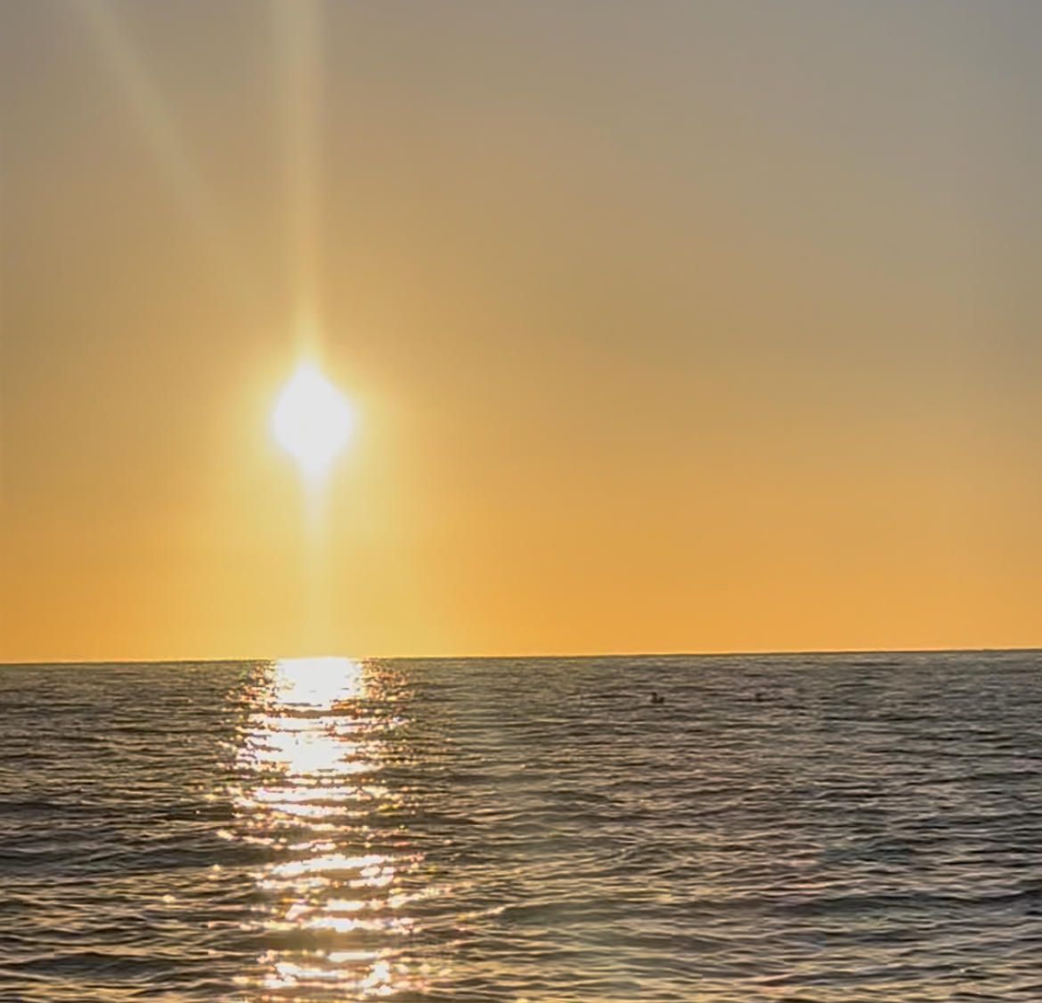 Tramonto sul mare